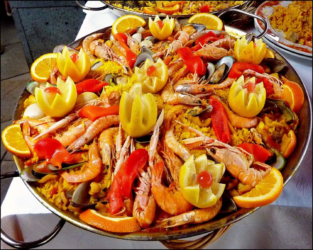 Seafood paella, a classic dish at Barcelona's best restaurants