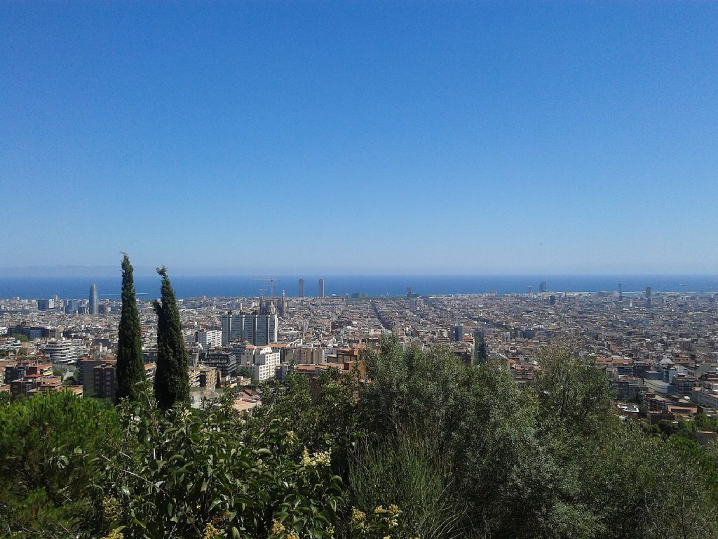 Park Guell Barcelona panorama